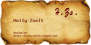 Holly Zsolt névjegykártya
