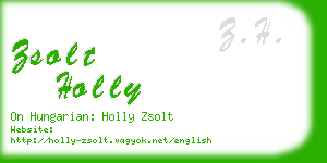 zsolt holly business card